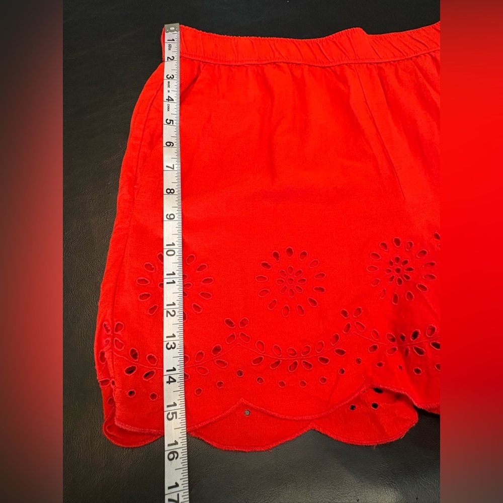 LOFT Burnt Orange Linen Blend Matching Set Eyelet Pattern size L - Picture 15 of 15